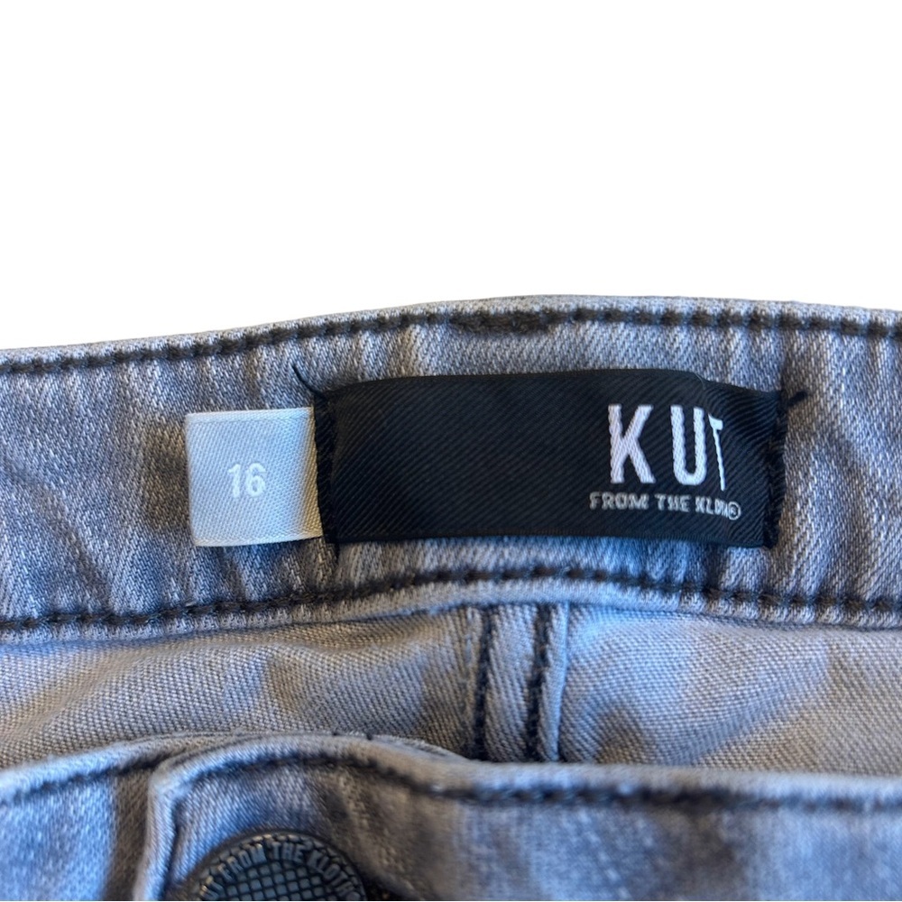 Kut from the Kloth Charcoal High Rise Skinny Jeans   Size 16 - Picture 6 of 10